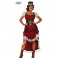 COSTUME STEAMPUNK DONNA TG.M VESTITO GOTICO VITTORIANO FILM FANTASCIENZA ABITO CARNEVALE GOTICA VITTORIANA NO ACCESSORI