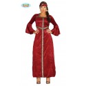 COSTUME PRINCIPESSA DEL RINASCIMENTO TG.M 38/40 TRAVESTIMENTI CARNEVALE A TEMA MEDIEVALE VESTITO E FASCIA NO ACCESSORI