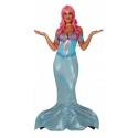 COSTUME CARNEVALE SIRENA ADULTA TAGLIA S 36/38 VESTITO DONNA PESCE PER TRAVESTIMENTI A TEMA SIRENETTA NO ACCESSORI