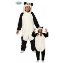 COSTUME CARNEVALE PANDA 5/6 ANNI COMPLETO DI TUTA CODA E CAPUCCIO PER TRAVESTIMENTI ANIMALI DELLA GIUNGLA NO ACCESSORI