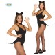 SET 3 PEZZI GATTINA CERCHIETTO PAPILLON E CODA PER TRAVESTIMENTI DI CARNEVALE SCENE E PARTY SEXY COD.17400 GUIRCA