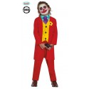 COSTUME CARNEVALE CLOWN JOKER VESTITO 7/9 ANNI CAMIC/C/CRAVA/PANTAL/GIACCA/C/GILET TRAVESTIMENTI A TEMA BATMAN NO ACCESS