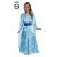 COSTUME CARNEVALE PRINCIPESSA DEL GHIACCIO ELSA 5/6 ANNI VESTITO MANTELLO E CINTURA PRINCIPESSA FROZEN FIABE NO ACCESSOR