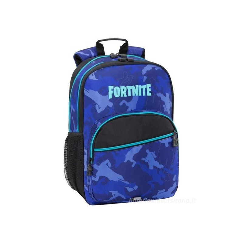 ZAINO TROLLEY SCUOLA ORGANIZZATO BLUE FORTNITE EPIC GAMES 4 ZIP47X36X23CM  PROD.UFFICIALE DISTRIB.DA PANINI SCUOLA ITALY - Parole e Pensieri