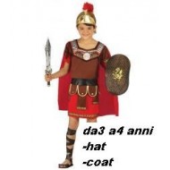 VESTITO CARNEVALE CENTURIONE ROMANO 3/4 ANNI