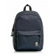 ZAINO AMERICANO INVICTA CARLSON PLAIN MOOD INDIGO BLU BACKPACK 42X30CM 2 ZIP 1 TASCHA CON ZIP GARANZ.4 ANNI SEVEN ITALY