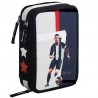 ASTUCCIO CORREDO SCUOLA 3 ZIP SPORT LEGEND OFFICIAL CR7 CRISTIANO RONALDO INTERNO 44PZ. COLORI GIOTTO GRAFICA BIANCONERI