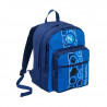 ZAINO SCUOLA ORGANIZZATO SSC NAPOLI DOPPIO SCOMPARTO 4 ZIP 42X32X18CM CON LOGO PRODOTTO UFFICIALE DA SEVEN ITALY