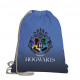 ZAINO A SACCHETTA HARRY POTTER KIDS HOGWARTS ORIGINAL ZAINO A SACCA AZZURRO CON SPALLACCI 42X32CM DA GUT ITALY