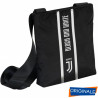 MINI SHOULDER BAG TRACOLLINA FC JUVENTUS 24X20XCM TRACOLLA NERA 1ZIP LOGO BLACK AND WITHE PRODOTTO UFFICIALE SEVEN ITALY