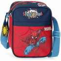 TRACOLLINA SPIDERMAN POP ORIGINAL MARVEL 15X20X8CM BLU E ROSSA TRACOLLA AZZURRA MODA BAMBINI 70%MICR.30%PVC