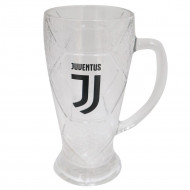 BOCCALE BIRRA FC JUVENTUS 680ML H18XCM VETRO CON MANICO E LOGO BEER MUG SCATOLATO JUVENTUS OFFICIAL PRODUCT GIEMME ITALY