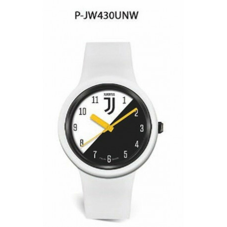 OROLOGIO DA POLSO UNISEX FC JUVENTUS DIAM.42MM AL QUARZO CINTURINO BIANCO QUADRANTE BIANCONERO PRODOTTO UFFICIALE